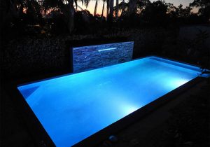 Backyard pool lights