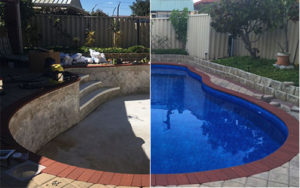 pool conversion before and after