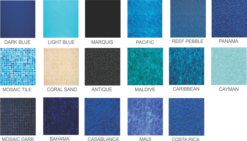 Colour swatch - Aqualux vinyl pool liners